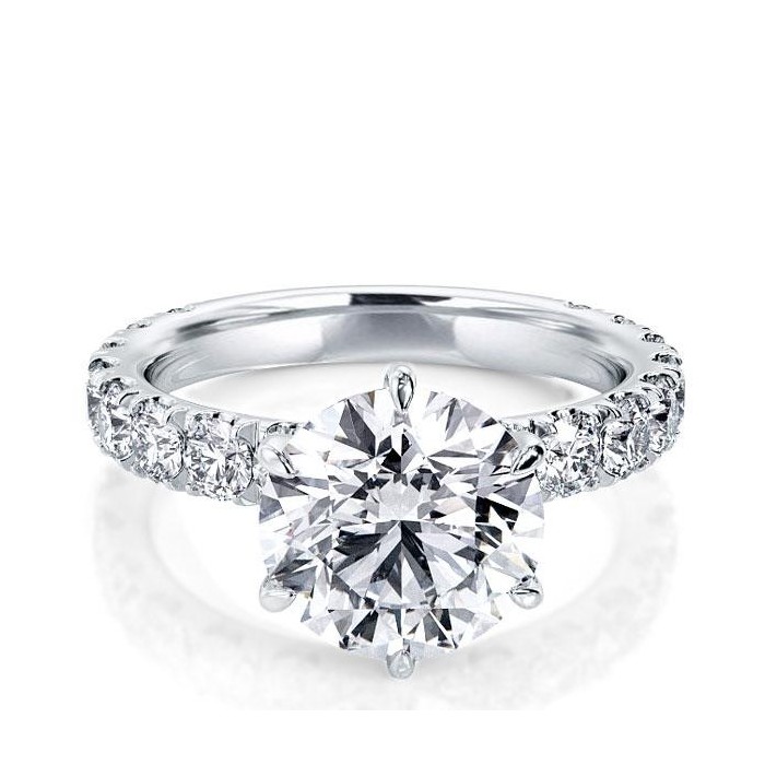 Italo Six Prong Promise Ring Engagement Ring For Women