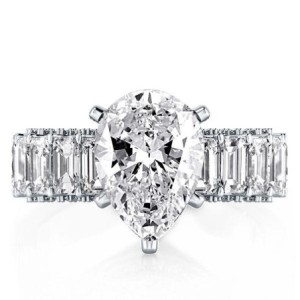 Eternity Pear Engagement Ring(6.88 CT. TW.)