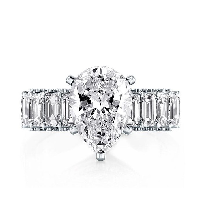Eternity Pear Engagement Ring(6.88 CT. TW.)