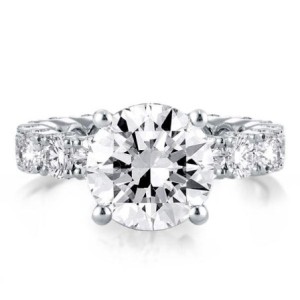 Classic Eternity Prong Round Cut Simple Engagement Ring