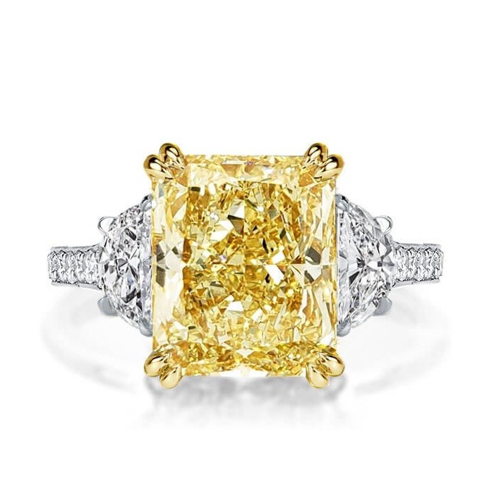 Italo Yellow Sapphire Ring Yellow Gold Engagement Ring For Women