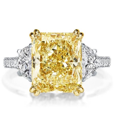 Italo Yellow Sapphire Ring Yellow Gold Engagement Ring For Women