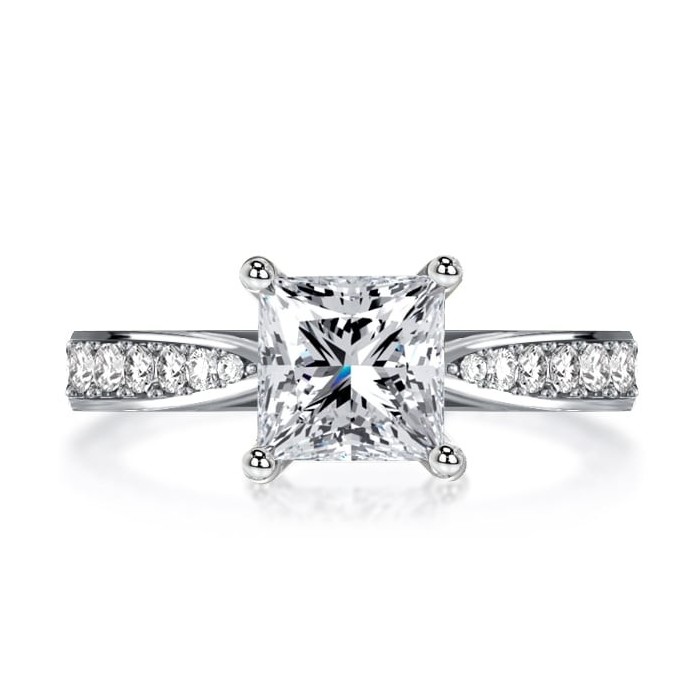 Italo Classic Princess Cut Engagement Ring