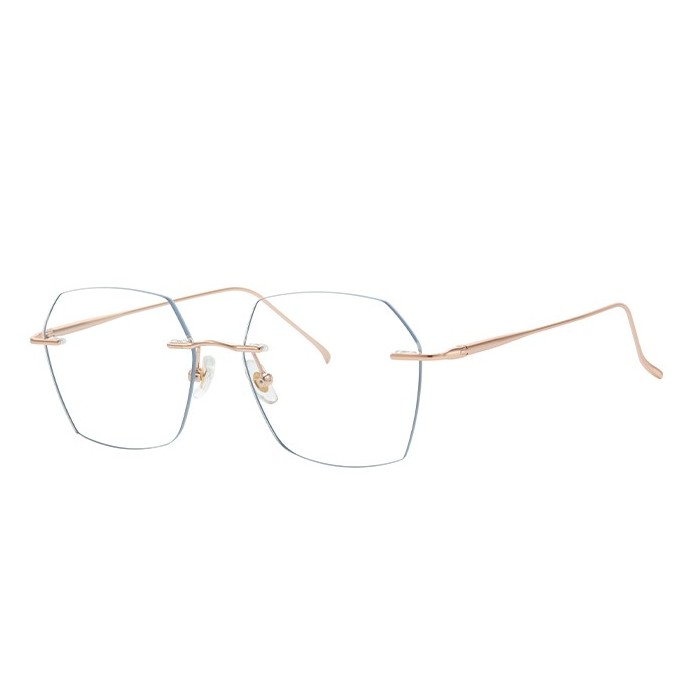 500028 Rimless Geometric Eyeglasses