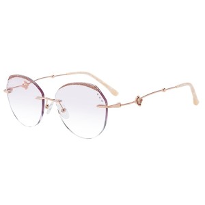 500009 Geometric Rimless Eyeglasses