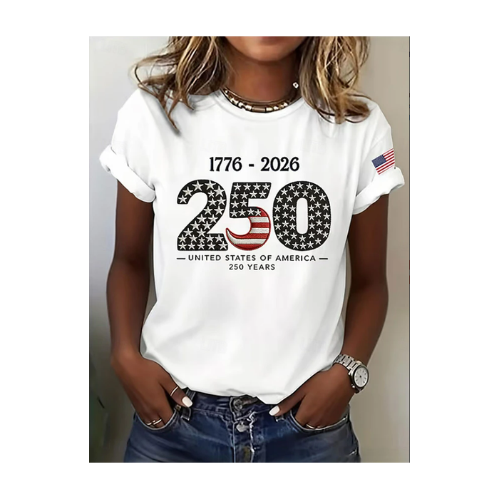 Women Text Letters Short Sleeve Tee T-shirt Crew Neck Printing Casual Graphic Tee Summer Top