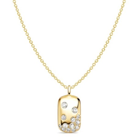 Italo Scattered Waterfall Round Cut Pendant Necklace For Women