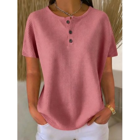 Women Plain Long Sleeve Tee T-shirt Vintage Spring/Fall Top