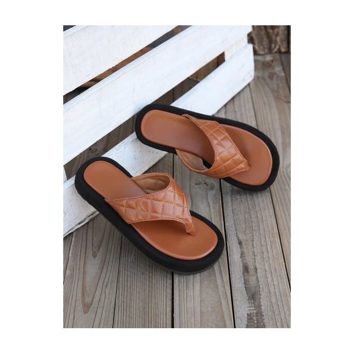 Women's New Outdoor Beach Slides Summer Platform Thong Sandals