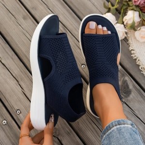 Casual Plain Summer Mesh Fabric Sandal