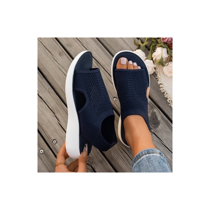 Casual Plain Summer Mesh Fabric Sandal