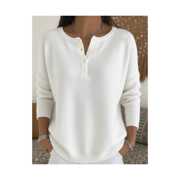 Women Plain Printing Spring/Fall Casual Long Sleeve Crew Neck Sweater