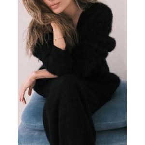 Women Plain Spring/Fall Cover-up Vintage Split Joint Lightweight Cardigan