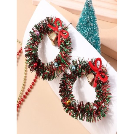 Christmas Colorful Diy Jewelry Christmas Tree Bell Elk Earrings Personality Felt Earrings