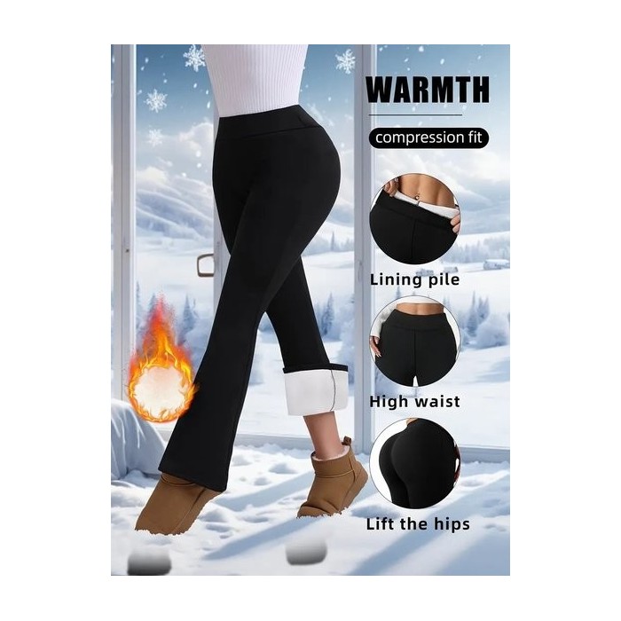 Women Plain Long Elastic Waist Pants Casual Spring/Fall Trousers