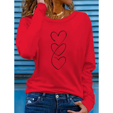 Women Christmas Long Sleeve Tee T-shirt Crew Neck Printing Casual Spring/Fall Graphic Tee Top
