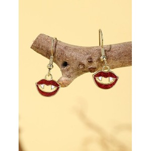 Halloween Earrings Horror Funny Skull Spider Pumpkin Ghost Black Cat Earrings Real Gold Electroplated Jewelry Earrings