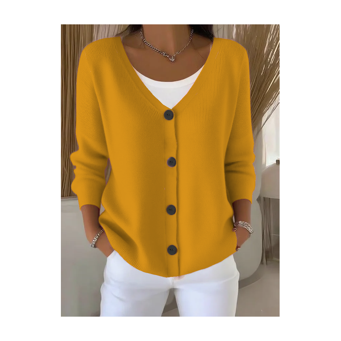 Women Plain Casual Spring/Fall Cardigan