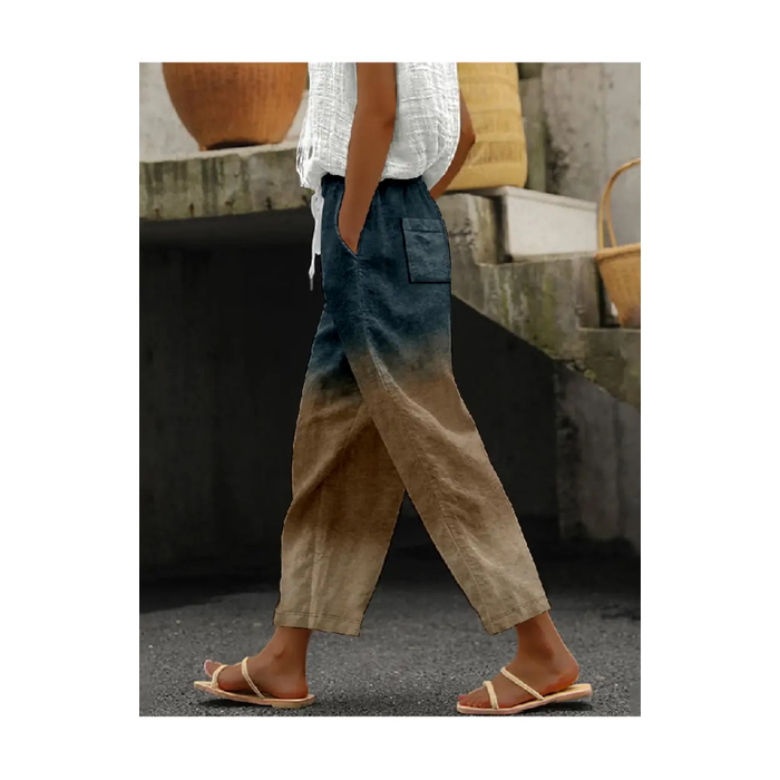 Women Abstract Long Pants Casual Spring/Fall Trousers