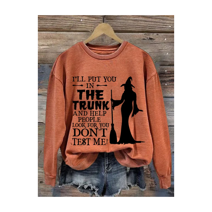 Halloween Witch Casual Sweatshirt