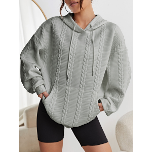 Women Plain Spring/Fall Long Sleeve Casual Daily Hoodie