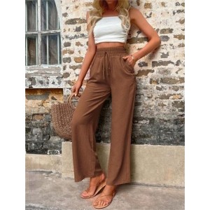 Plain Loose Casual Pants