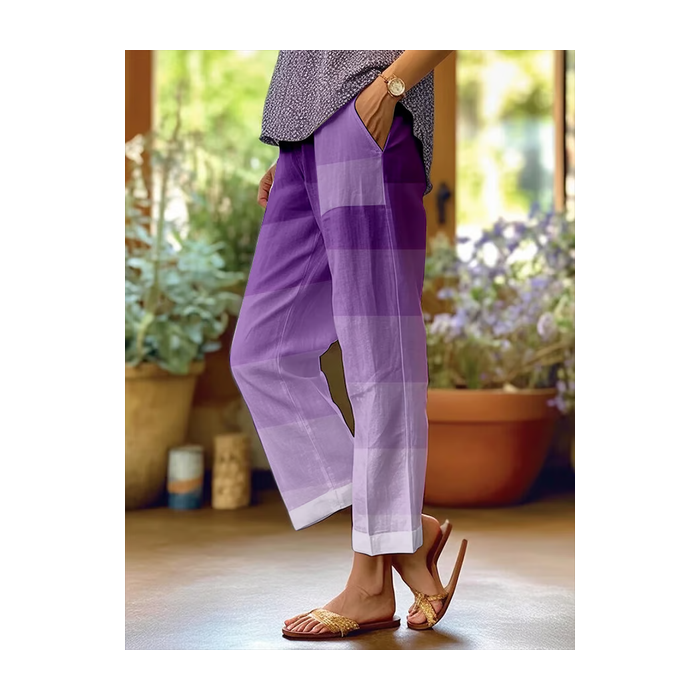 Women Abstract Long Pants Casual Spring/Fall Trousers