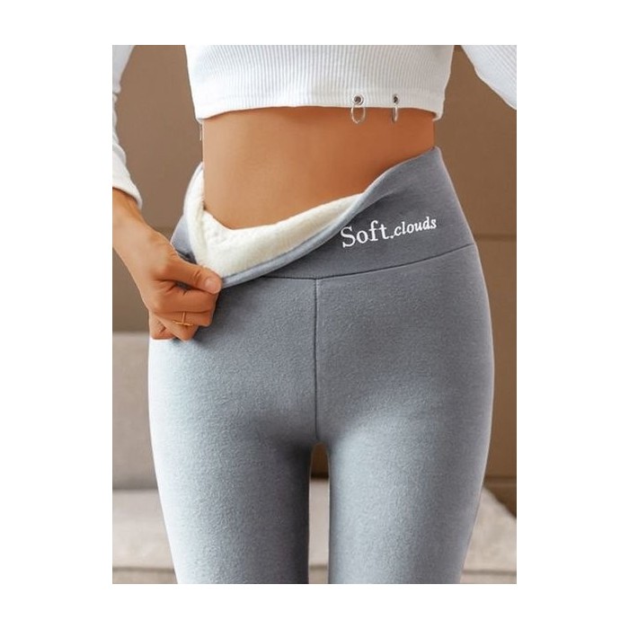 Women's Casual Plain Winter Ankle Pants Leggings