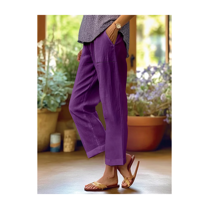 Women Plain Long Pants Casual Spring/Fall Trousers