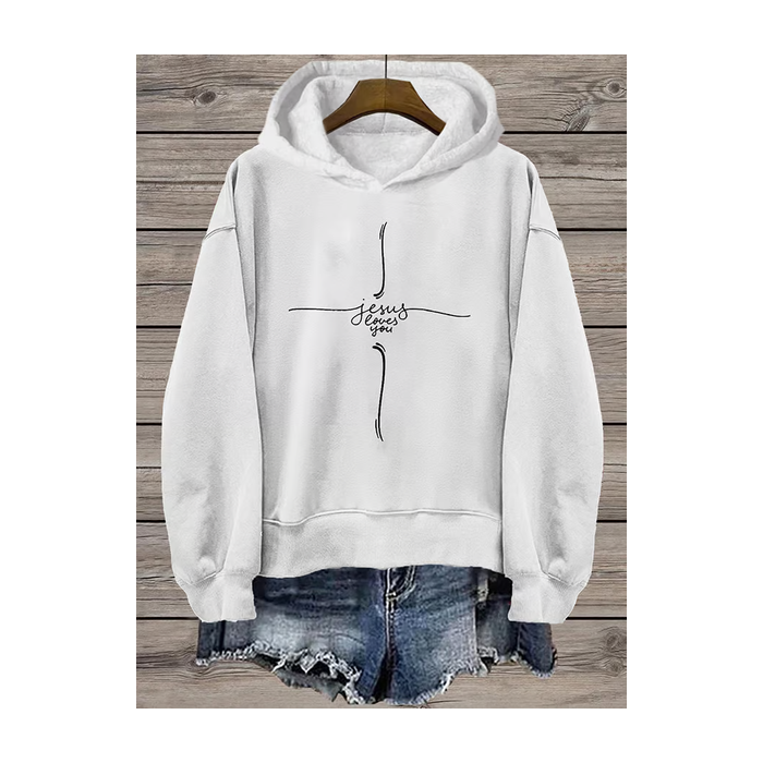 Women's Text Letters Spring/Fall Long Sleeve Casual Daily Hoodie