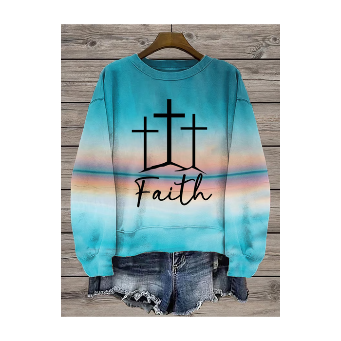 Women's Crew Neck Text Letters Printing Casual Spring/Fall Long Sleeve Sweatshirt