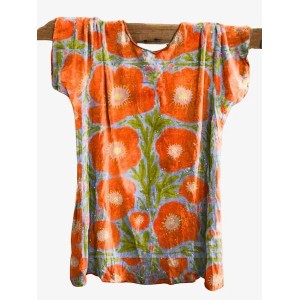 Women's Short Sleeve Tee T-shirt Summer Floral Jersey V Neck Holiday Going Out Casual Top