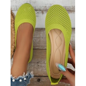 Breathable Hollow out Mesh Fabric Casual Shallow Shoes