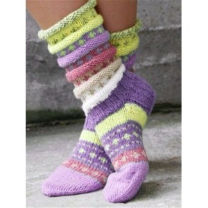 JFN  Casual Warm Woolen Colorful knitted Socks