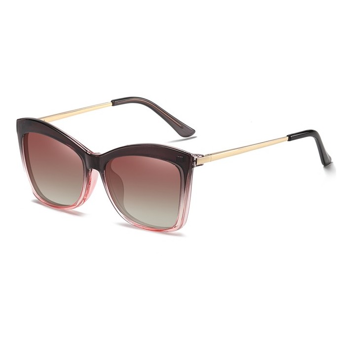 200633 Cateye Spring Hinge Magnetic Clip on Eyeglasses