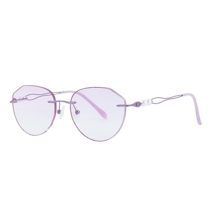 500011 Geometric Rimless Eyeglasses