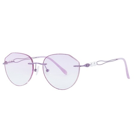500011 Geometric Rimless Eyeglasses