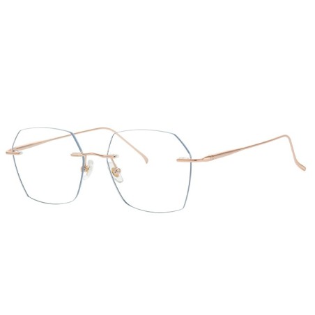 500028 Rimless Geometric Eyeglasses