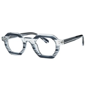 200912 Geometric Spring Hinge Eyeglasses