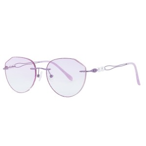 500011 Geometric Rimless Eyeglasses