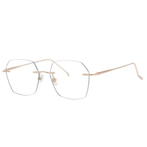 500028 Rimless Geometric Eyeglasses