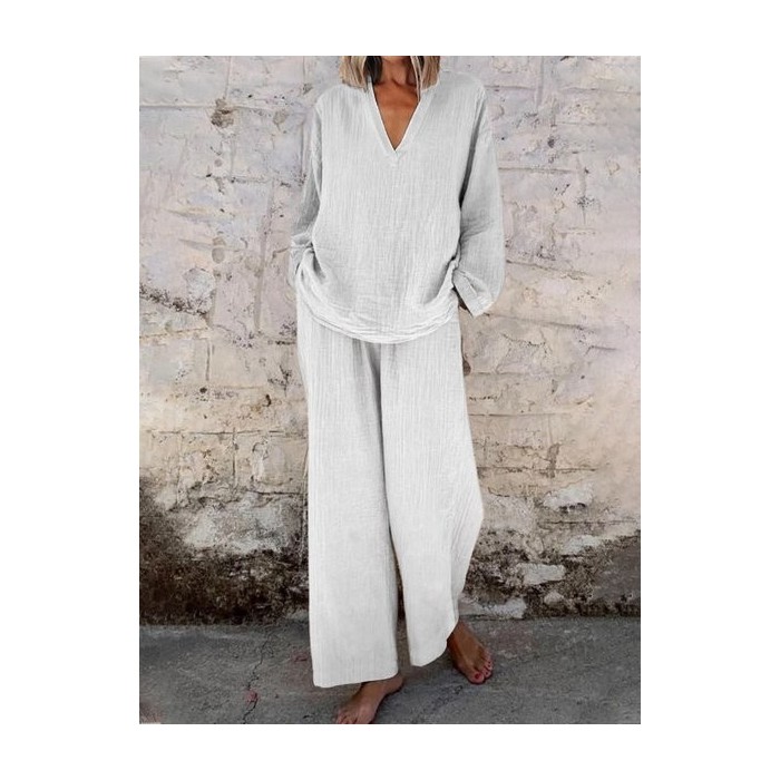 Women's Adjustable Strap Plain Daily Going Out Two-Piece Set Orange Casual Spring/Fall Top With Pants Matching Set