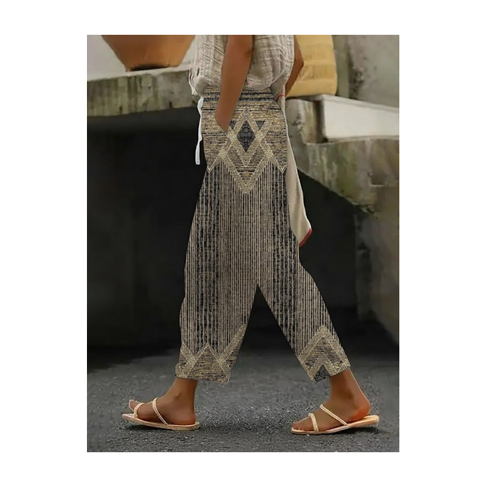 Women Abstract Long Pants Casual Spring/Fall Trousers