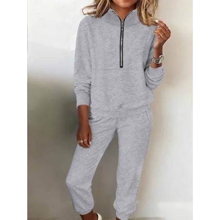 Women's two-piece fleece sweatshirt sports street casual fashion suit