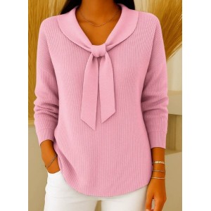 Women Plain Spring/Fall Casual Long Sleeve V Neck Cotton Sweater