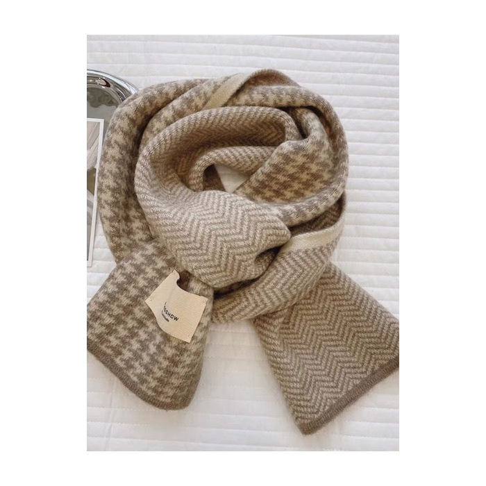 Versatile Korean Style Knitted Wool Christmas Red New Winter High-end New Year Gift Couple Scarf