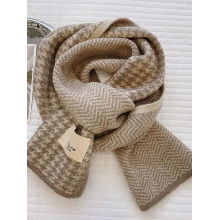 Versatile Korean Style Knitted Wool Christmas Red New Winter High-end New Year Gift Couple Scarf