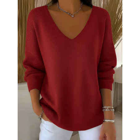 Women Plain Long Sleeve Tee T-shirt V Neck Printing Casual Spring/Fall Top