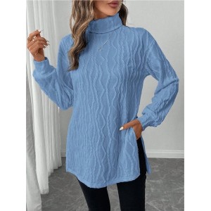 Women Plain Long Sleeve Tee T-shirt Crew Neck Casual Spring/Fall Top